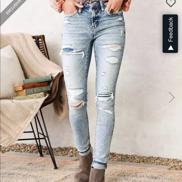 Bridge by Gly Hudson Mid-Rise Skinny Stretch Jean - Picture 1 of 8